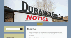 Desktop Screenshot of durangogunclub.org