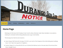Tablet Screenshot of durangogunclub.org